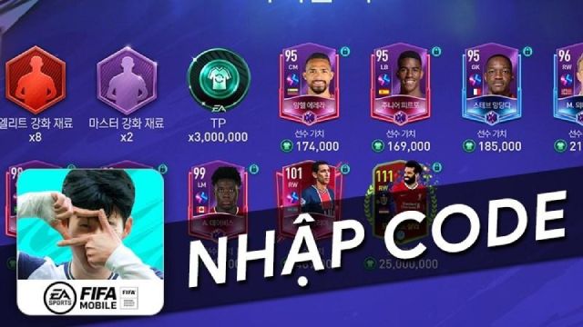 Code Fifa Mobile Nexon mới nhất với nhiều ưu đãi