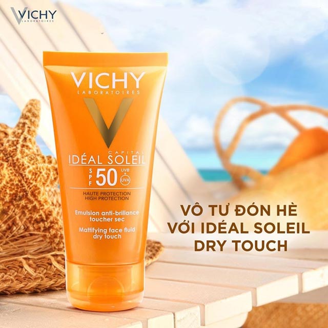 Kem chống nắng da khô Vichy Ideal Soleil SPF 50+ Cream