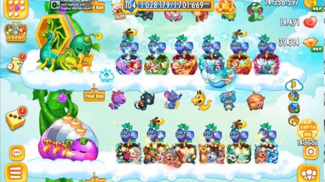 Những đặc điểm nổi bật của game Khu vườn trên mây