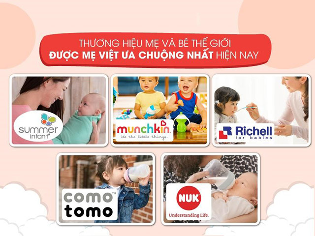 Top 9 thương hiệu Mẹ và bé được mẹ Việt ưa chuộng nhất 
