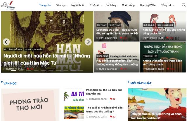 Trang blog Văn Học - VanHoc.Net