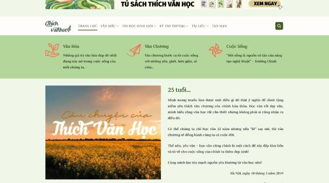 Trang web văn học Thích Văn Học