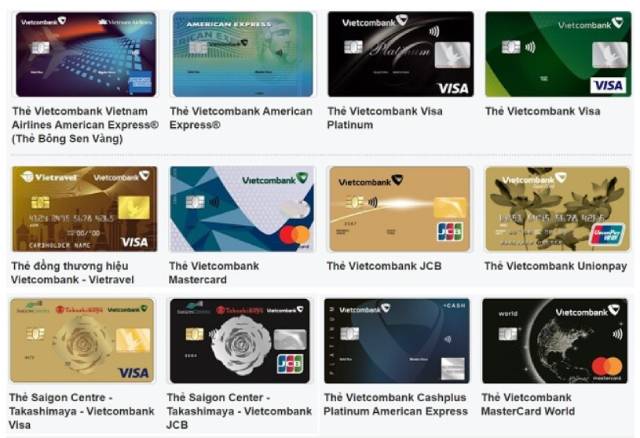 Những sản phẩm dịch vụ được cung cấp bởi Vietcombank