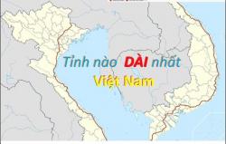 Tỉnh nào dài nhất Việt Nam tính theo Quốc lộ 1A