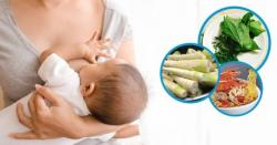 Những thực phẩm gây mất sữa mẹ sau sinh